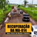 Governo segue trabalhando para melhorar trafegabilidade na MA-014, na Baixada Maranhense