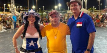 Astro de Ogum recebe Marcus Brandão, Audreia Noleto e vereadores em grande celebração junina