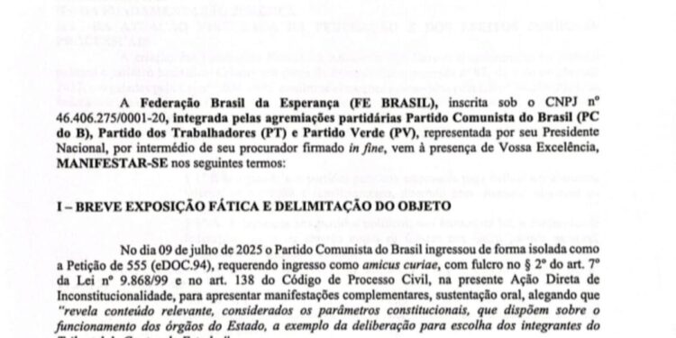 PCdoB é desautorizado por Federação a atuar como amicus curiae em ação sobre vaga do TCE-MA