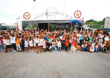 Osmar Filho e Clara Gomes levam mais de 350 crianças ao Circo Americano em São Luís